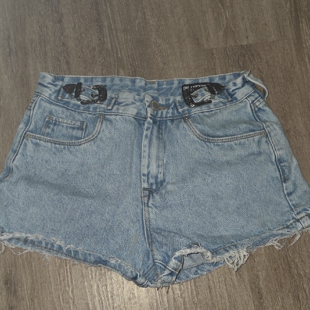 INTENTIONALLY BLANK Light Blue Jean Shorts